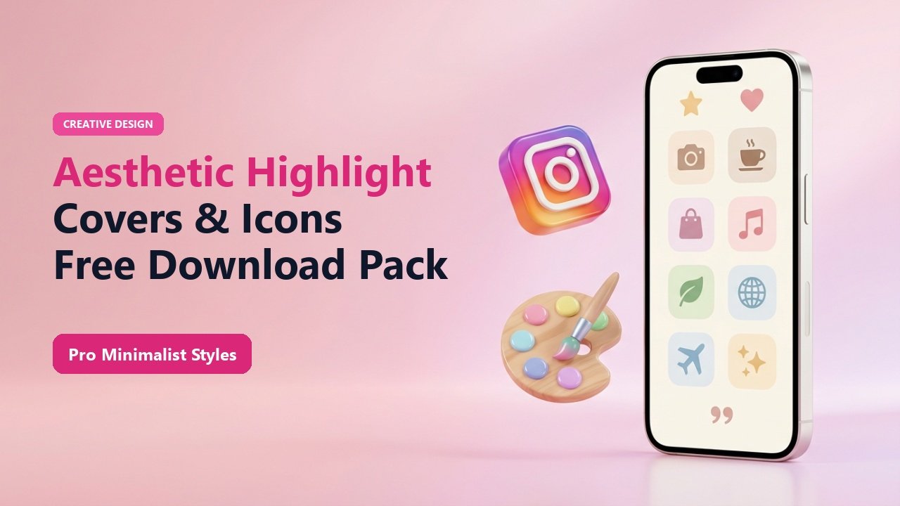 How to Make Aesthetic Instagram Story Highlight Covers (Free Ideas & Download)