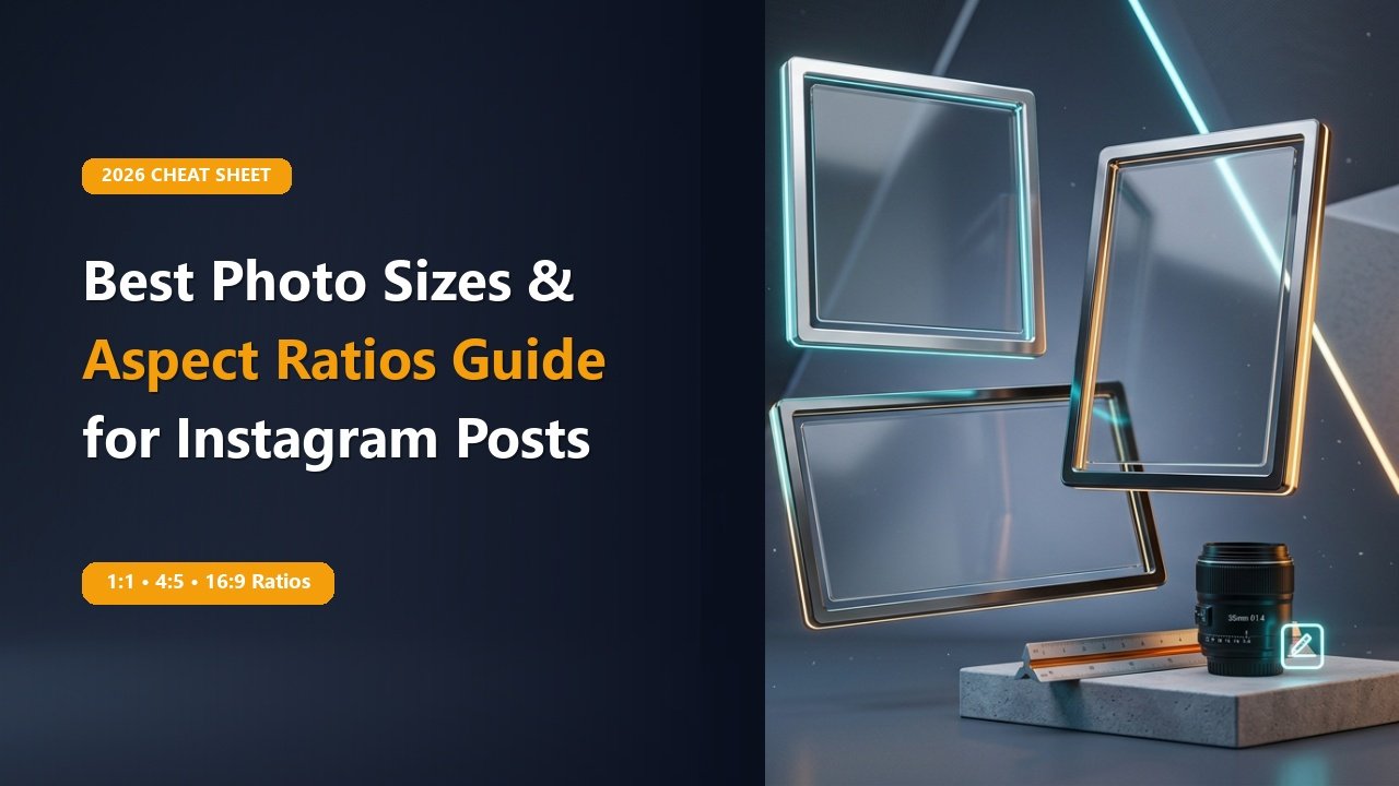 The Best Instagram Photo Sizes & Aspect Ratios for 2026 (Cheat Sheet)