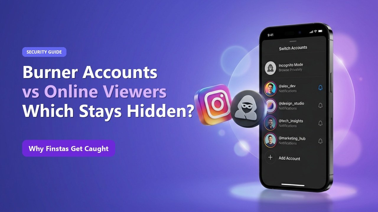 Fake / Burner Accounts vs Anonymous Viewers: Why "Finsta" Accounts Get Caught