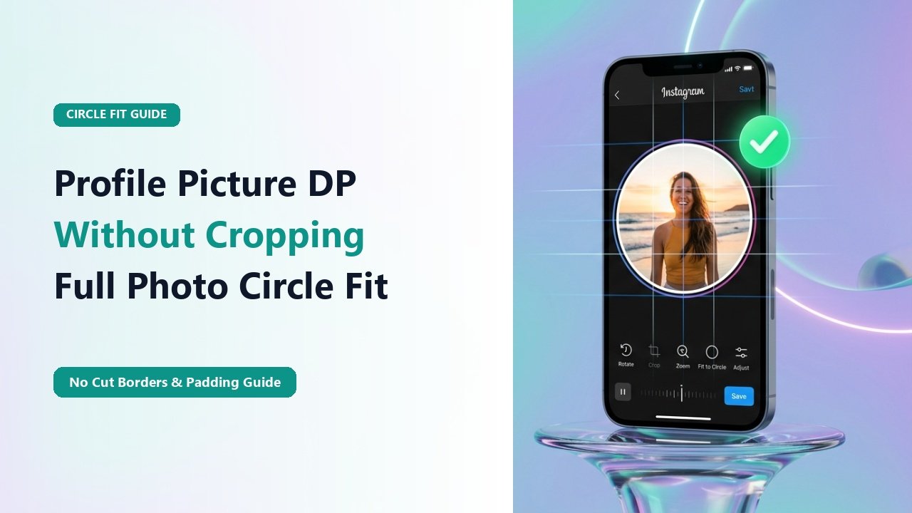 How to Change Instagram Profile Picture Without Cropping (Circle Fit Guide)