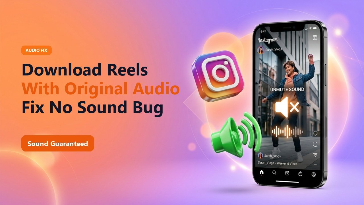 How to Download Instagram Reels with Audio (Fix No Sound Problem)