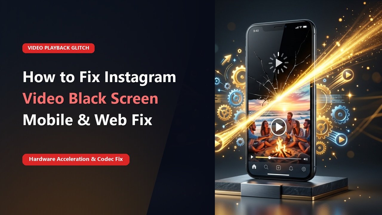 How to Fix Instagram Black Screen / Video Not Playing on Mobile & Web