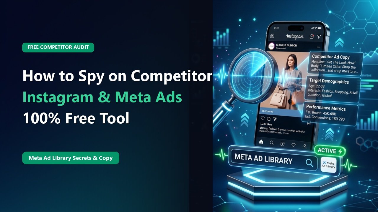 How to Spy on Competitor Instagram Ads for Free (Meta Ad Library Guide)