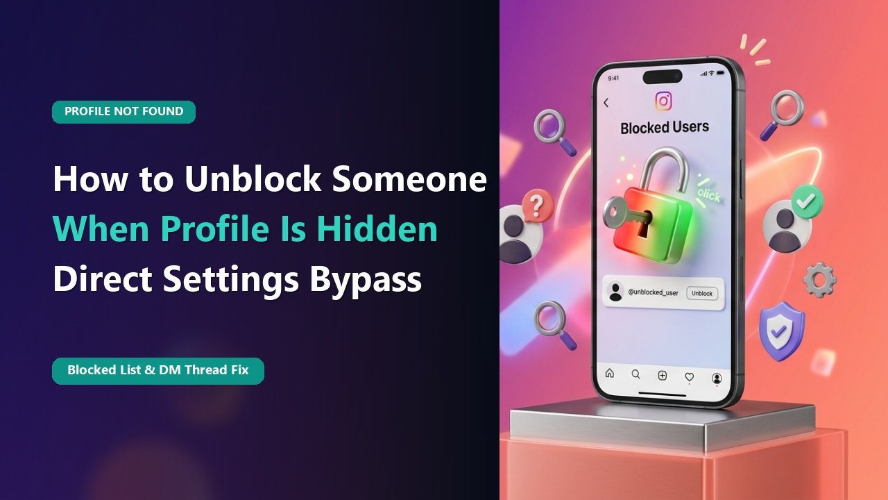 How to Unblock Someone on Instagram (Even If You Can't Find Their Profile)