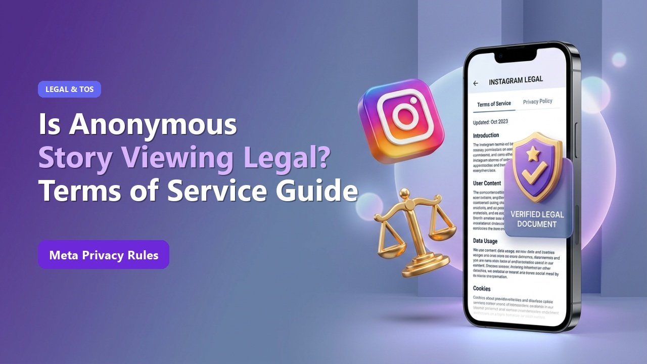 Is Viewing Instagram Stories Anonymously Legal? (Meta Terms of Service & Privacy Laws)