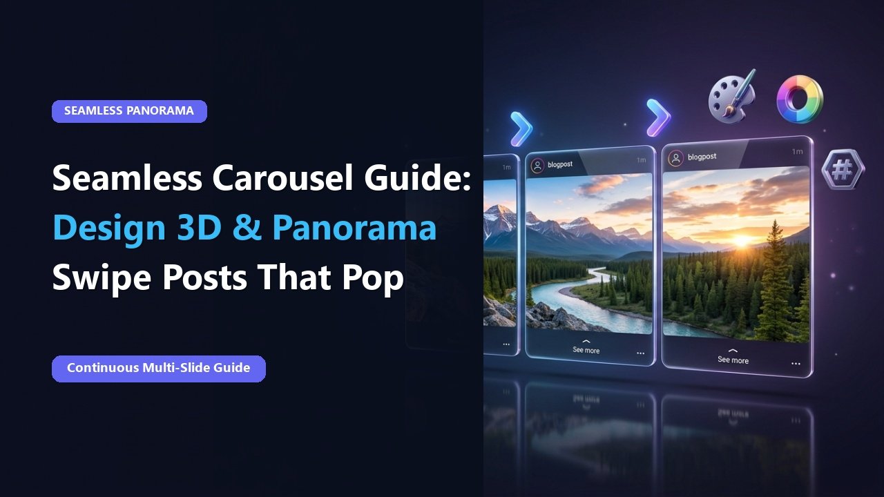 Seamless Instagram Carousel Guide: How to Design 3D & Panorama Swipe Posts