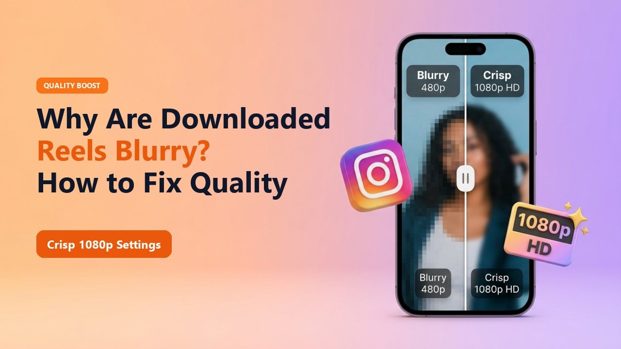 Why Are Instagram Reels Blurry After Download? (And How to Fix It)