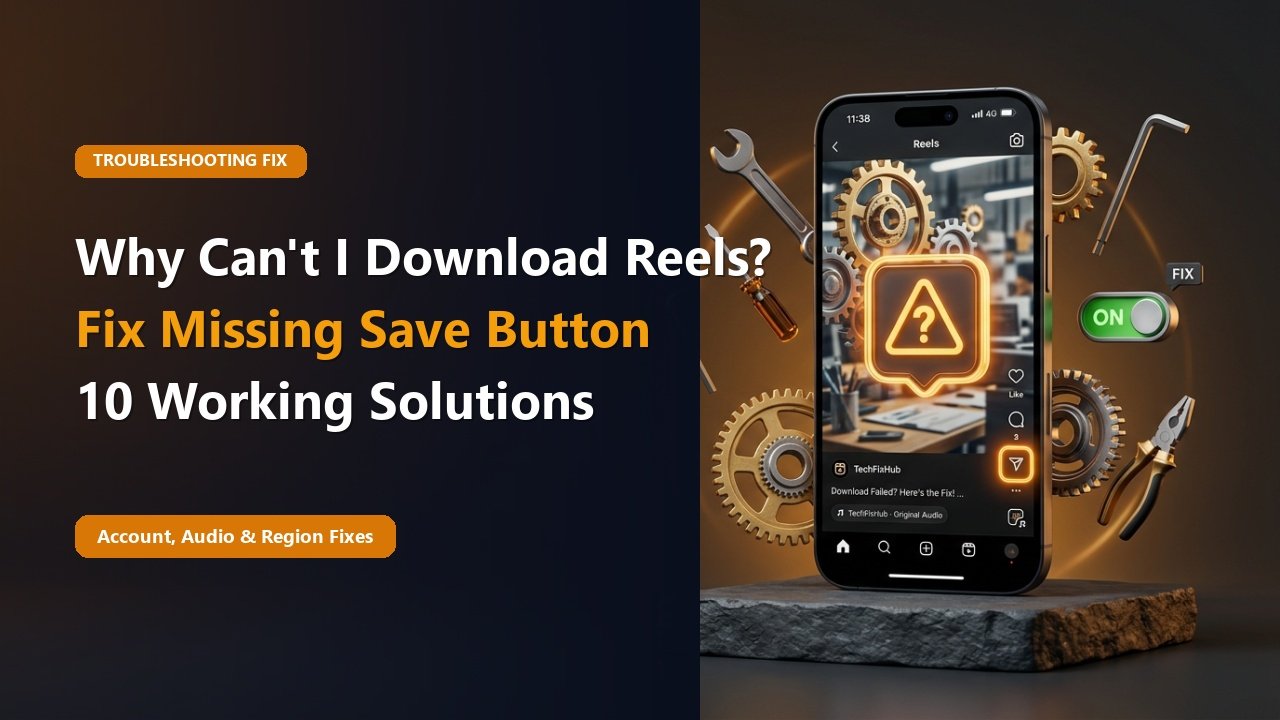 Why Can't I Download Instagram Reels? (10 Fixes for Save Button Missing)